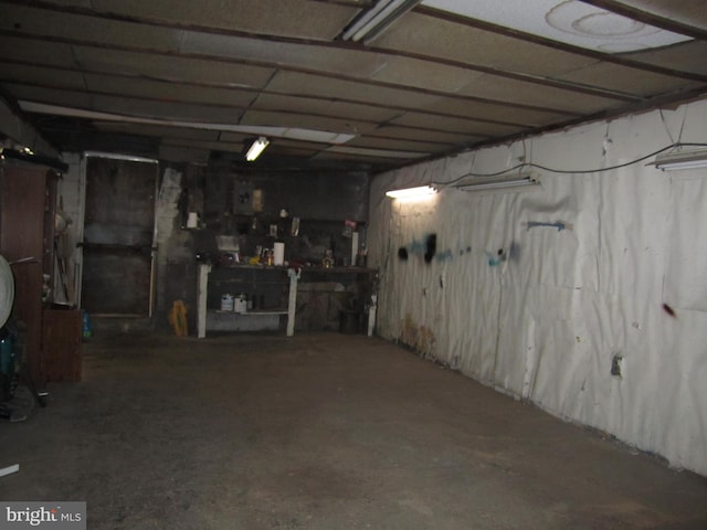 view of basement