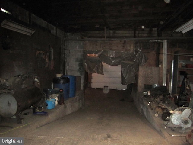 view of basement