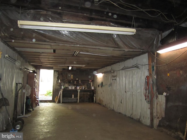 view of basement