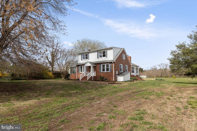 view of property with a front yard