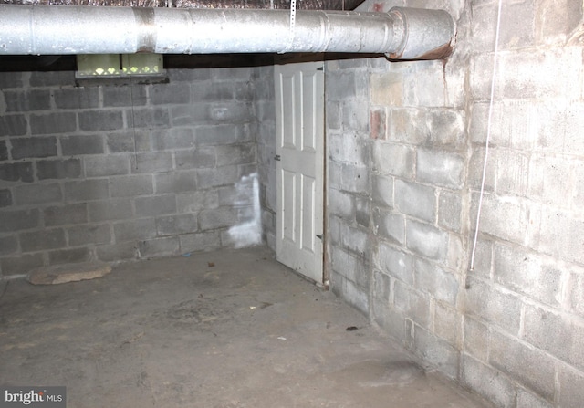 view of basement