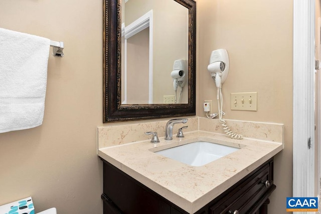 bathroom with vanity