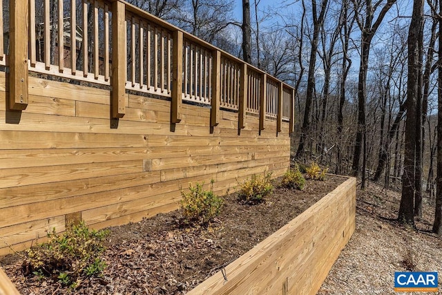 exterior space with a wooden deck