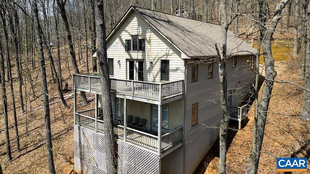 view of rear view of property