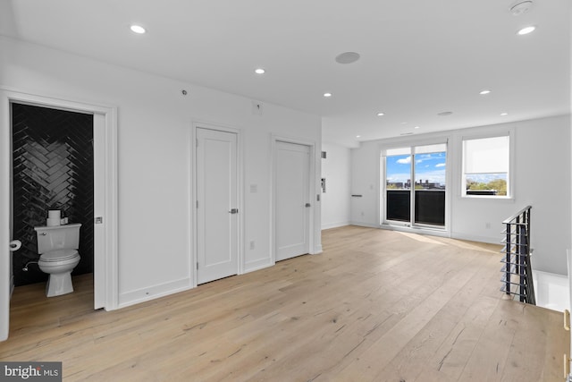 interior space featuring light hardwood / wood-style flooring