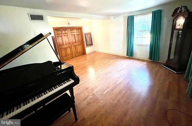 misc room featuring wood-type flooring