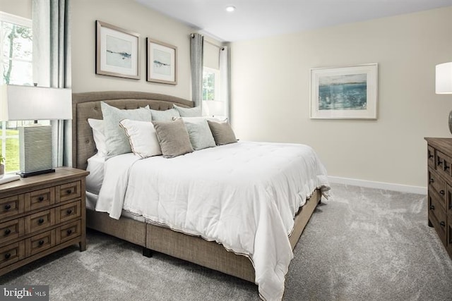 bedroom featuring carpet flooring