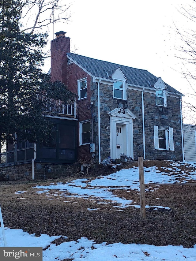 view of front of home