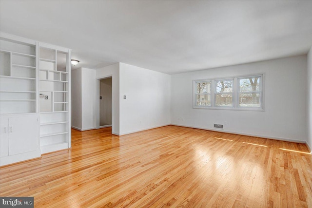 empty room featuring light hardwood / wood-style flooring