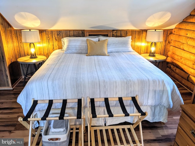 bedroom featuring hardwood / wood-style floors