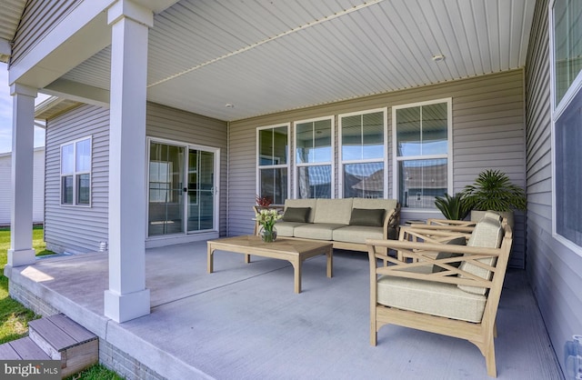 view of patio / terrace featuring outdoor lounge area