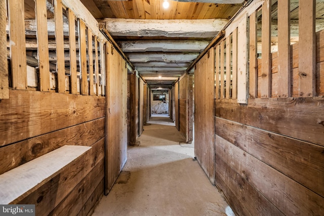 view of horse barn