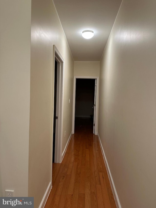 hall featuring hardwood / wood-style floors