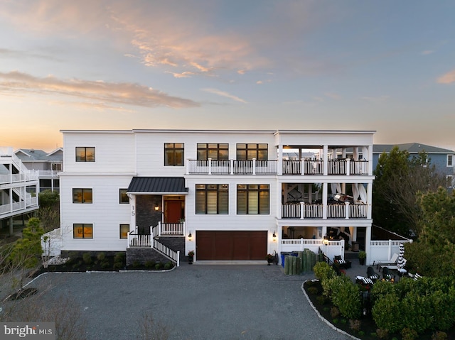 exterior space featuring a balcony