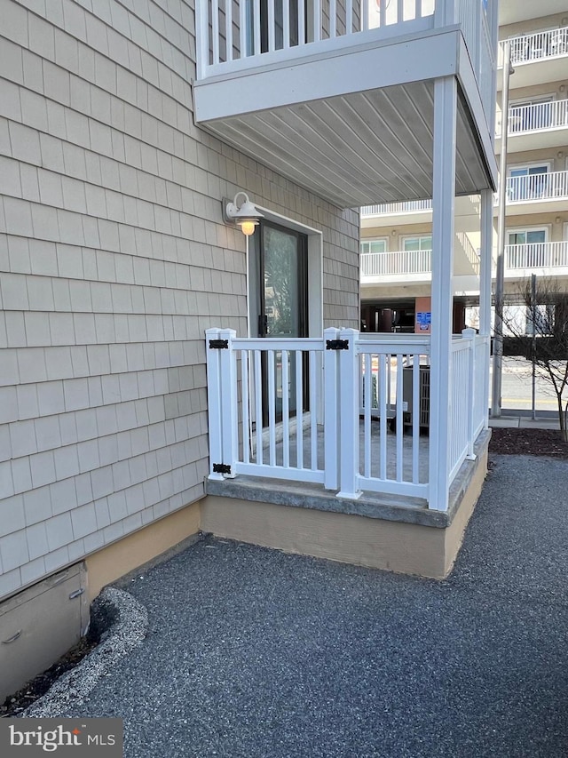 exterior space with a balcony