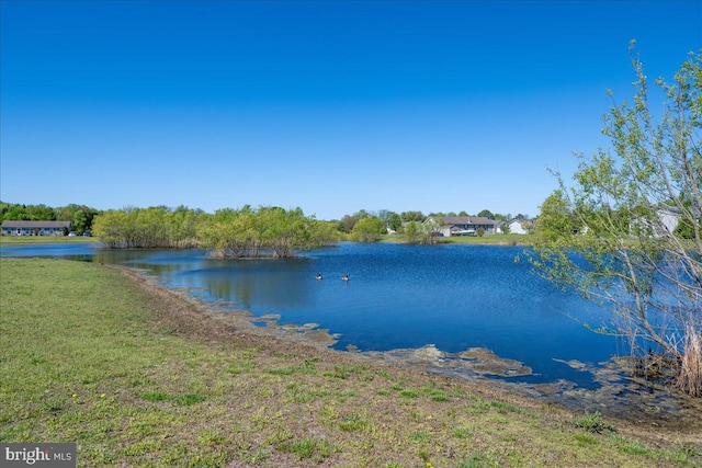 view of property view of water