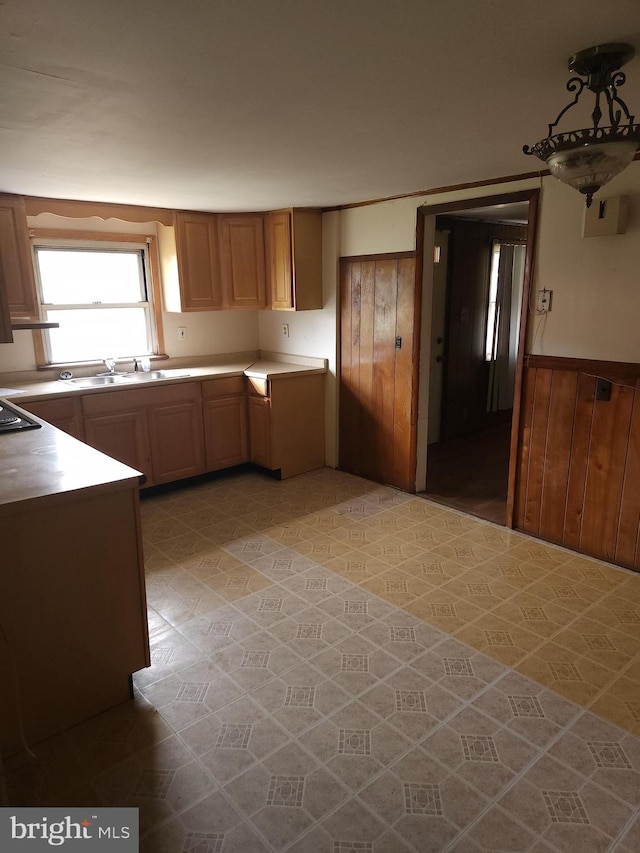 kitchen with sink and tile floors