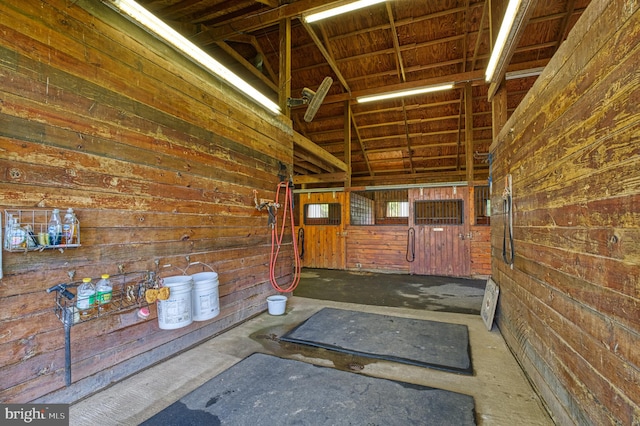 view of horse barn