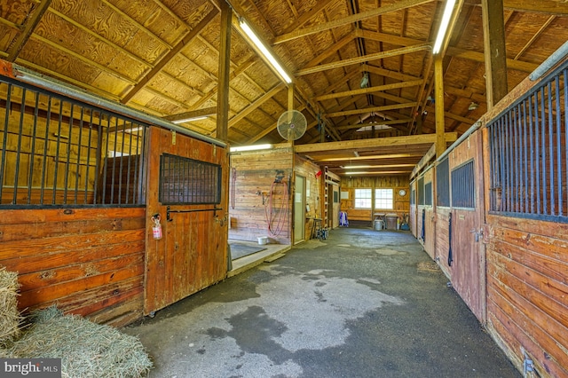 view of horse barn