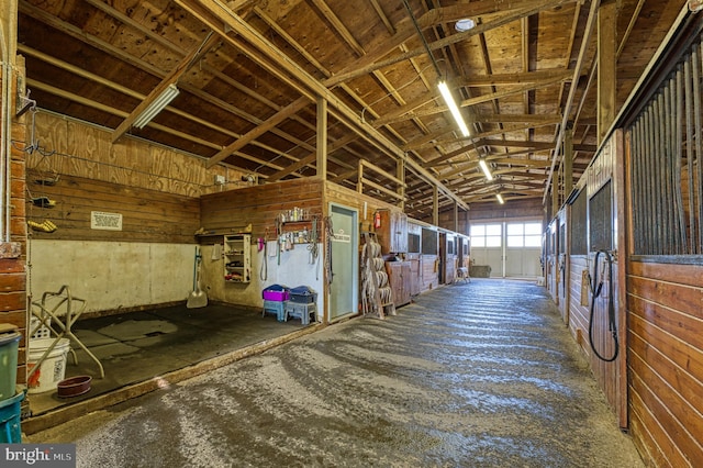 view of horse barn