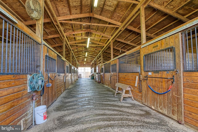 view of horse barn