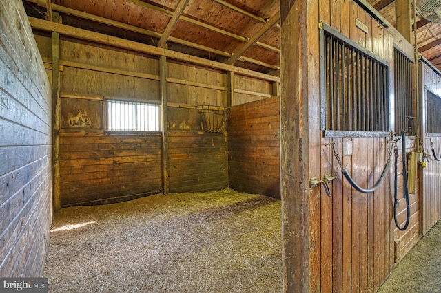 view of horse barn