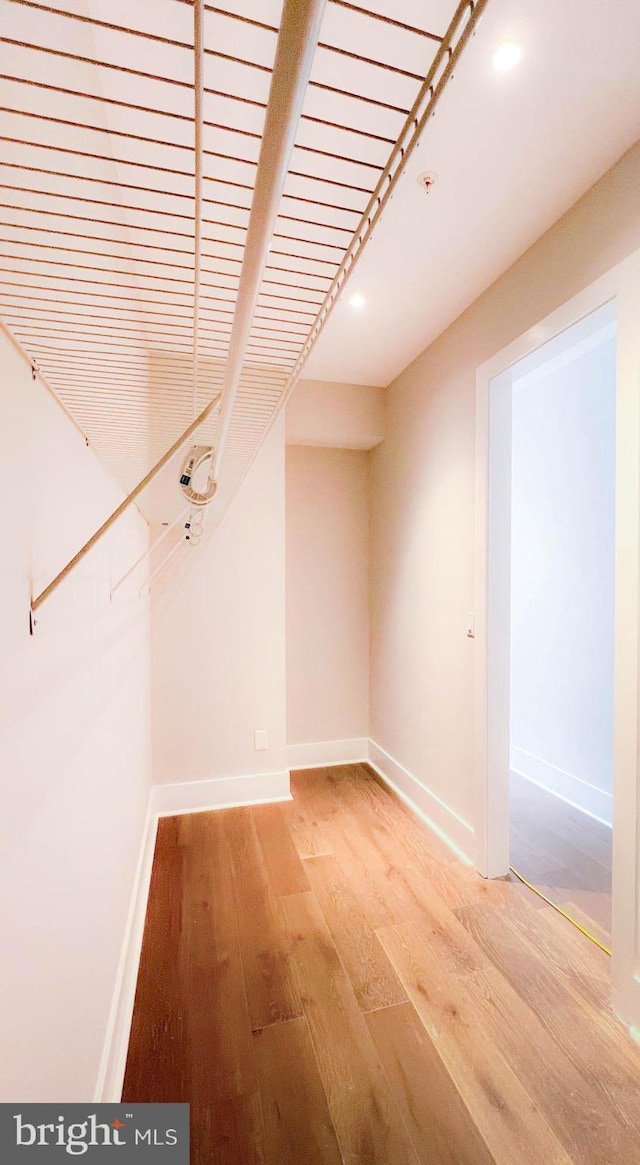 interior space featuring hardwood / wood-style flooring