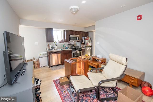 interior space featuring light hardwood / wood-style flooring