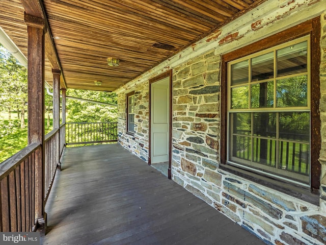 view of wooden terrace