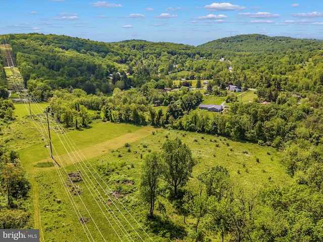 view of aerial view