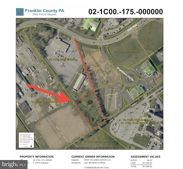 0 Fifth Ave, Chambersburg PA, 17201 land for sale