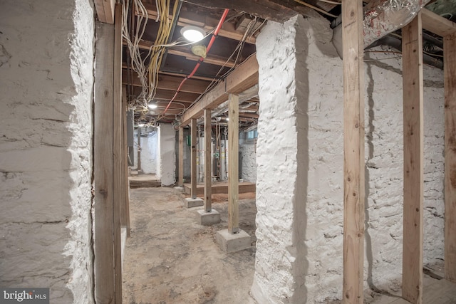 view of basement