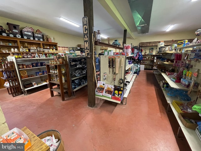 view of storage room