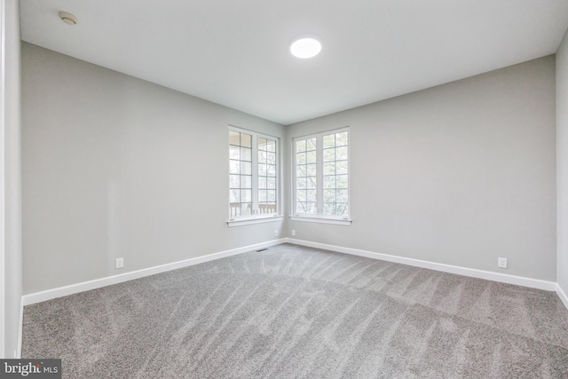 view of carpeted empty room