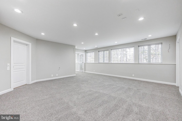 view of carpeted empty room