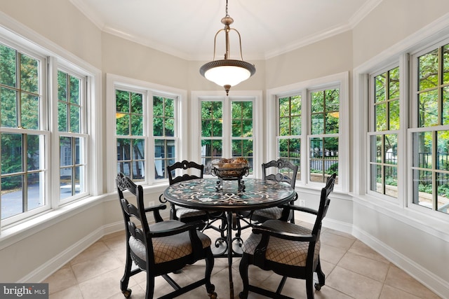 sunroom with a wealth of natural light