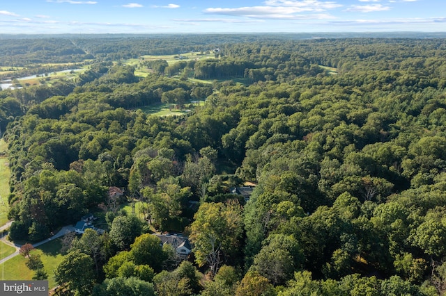 view of aerial view