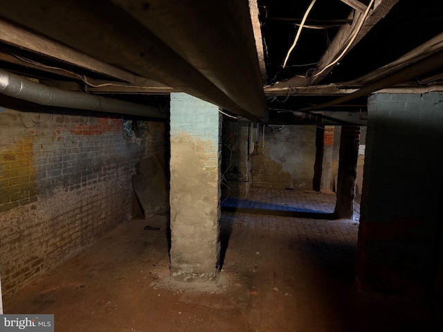 view of basement