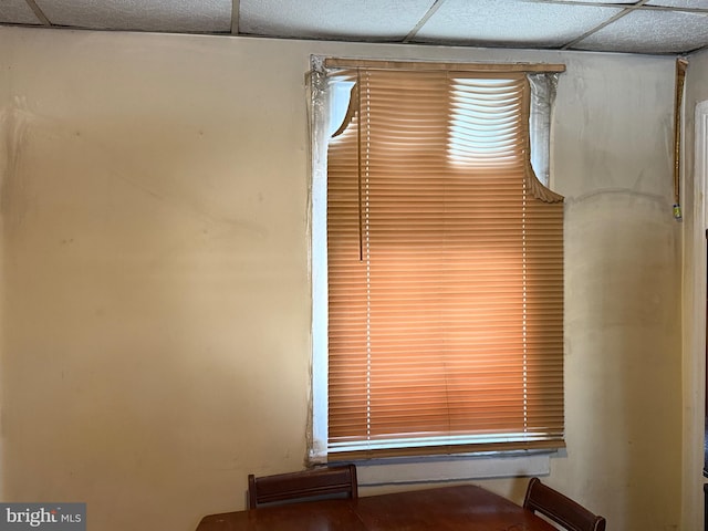 room details featuring a paneled ceiling