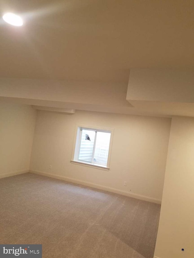 bonus room featuring carpet flooring