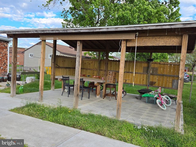 exterior space with a patio area