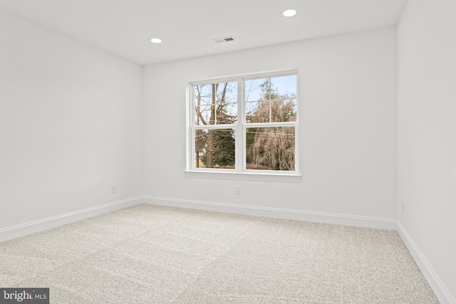 view of carpeted empty room