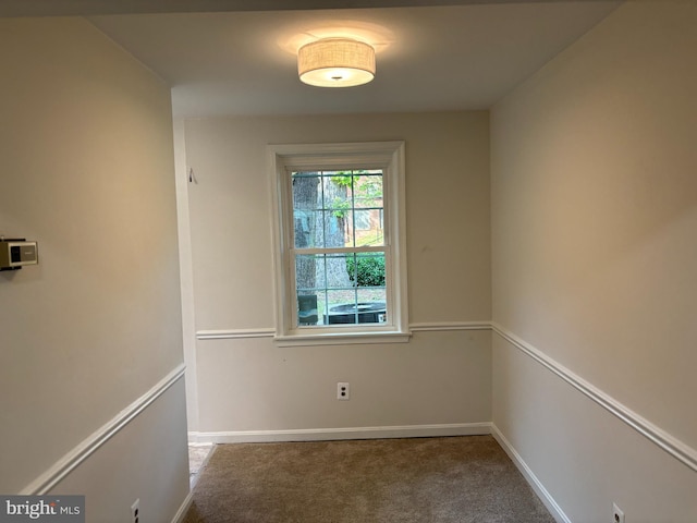 view of carpeted empty room