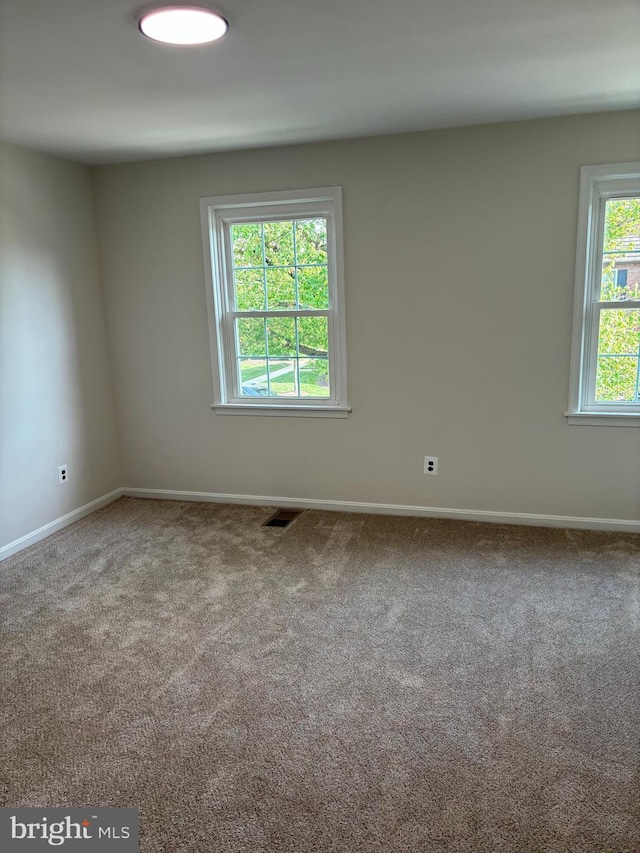 view of carpeted empty room