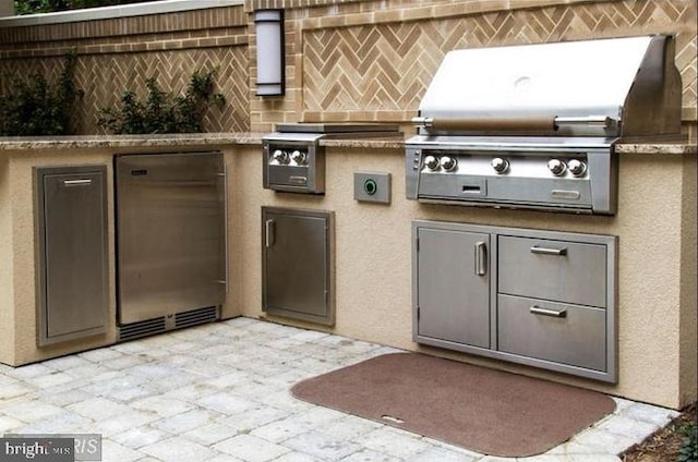 view of patio / terrace with area for grilling and grilling area