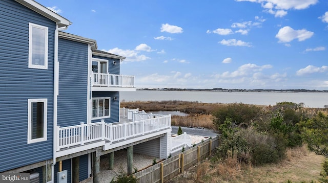 1707 Bay St, Fenwick Island, DE 19944 - view of water feature with fence