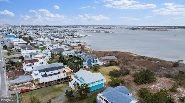 1707 Bay St, Fenwick Island, DE 19944 - drone / aerial view featuring a water view