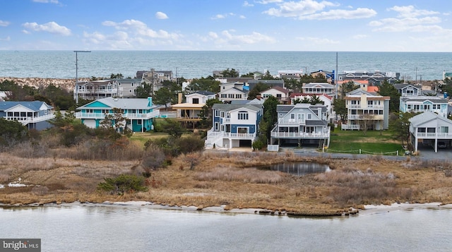 1707 Bay St, Fenwick Island, DE 19944 - aerial view with a water view and a residential view