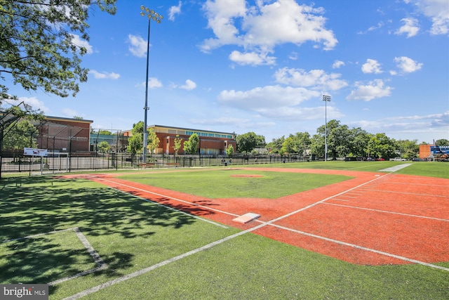 view of tennis court