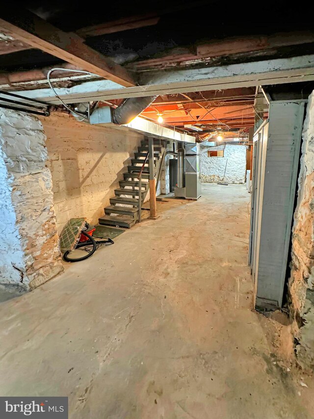 view of basement